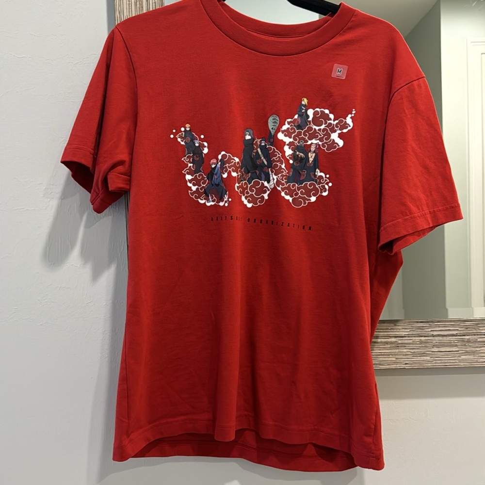 NWT Naruto Uniqlo Red Tee size Medium